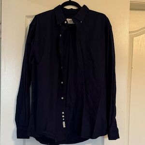 Elegant Dark Blue Men's Shirt